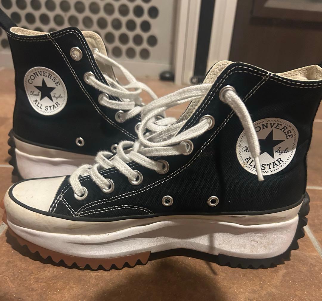 converse コンバース 厚底 韓国 ハイカット 黒 オールスター ブラック