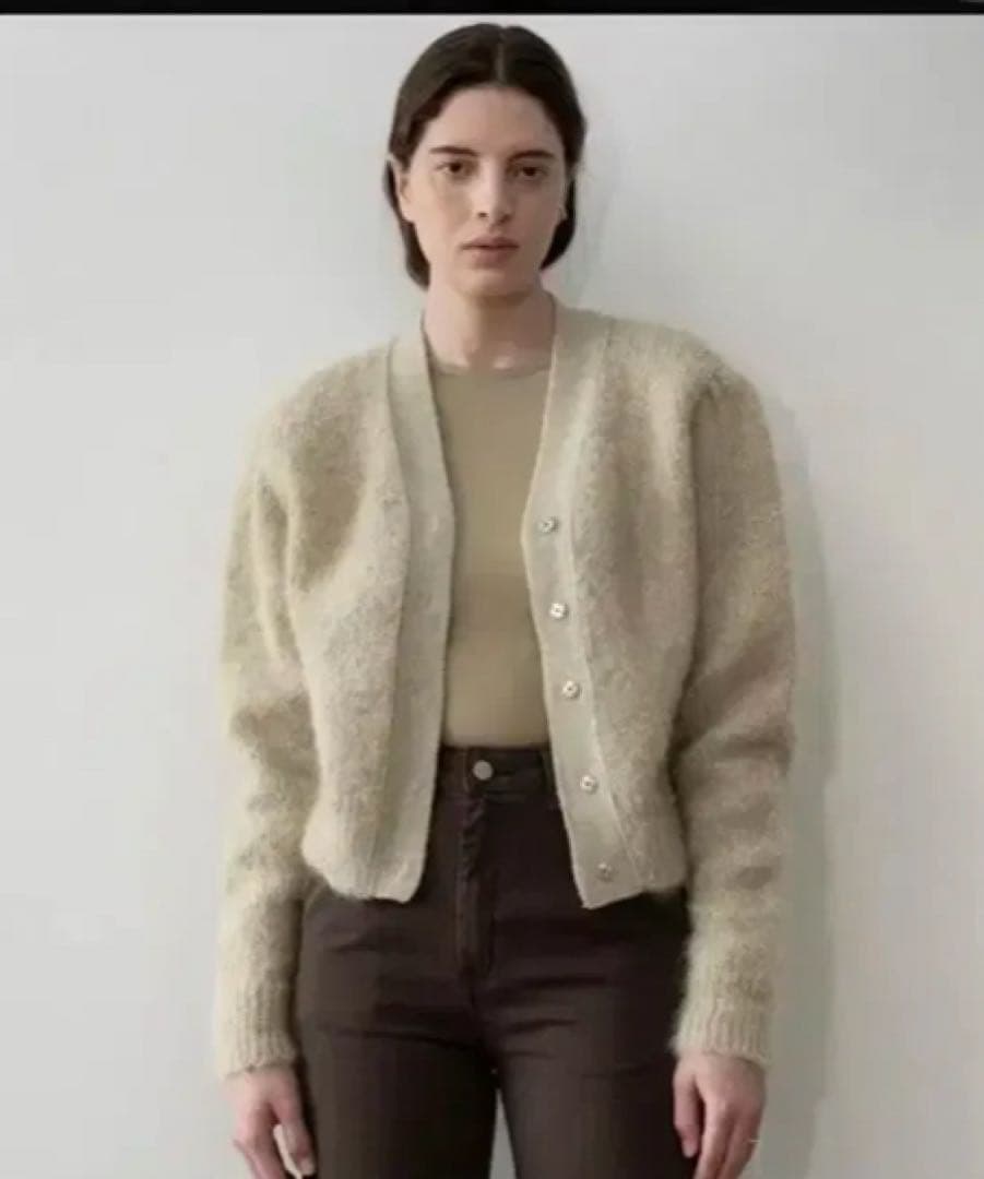 【週末限定値下げ】AMOMENTO アモーメントモヘアカーディガン 中古・古着通販】AMOMENTO (アモーメント) モヘヤカーディガン