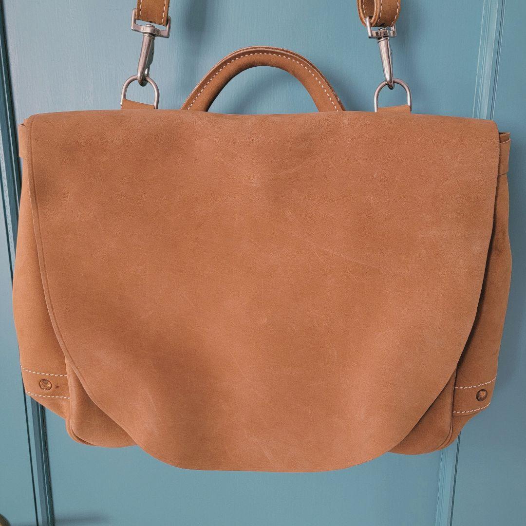 The J.Peterman Company ヌバックレザー メッセンジャー