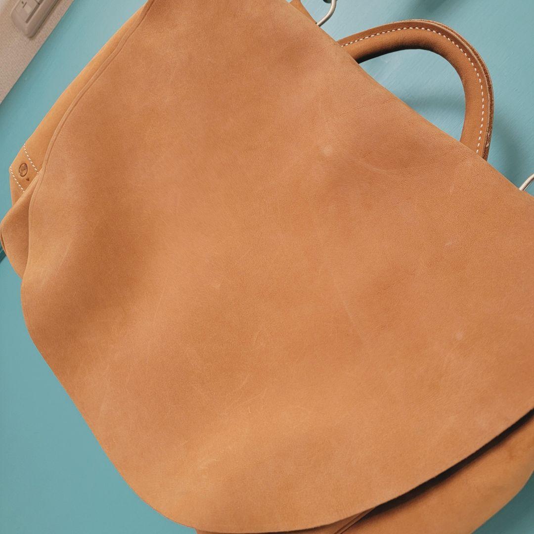 The J.Peterman Company ヌバックレザー メッセンジャー