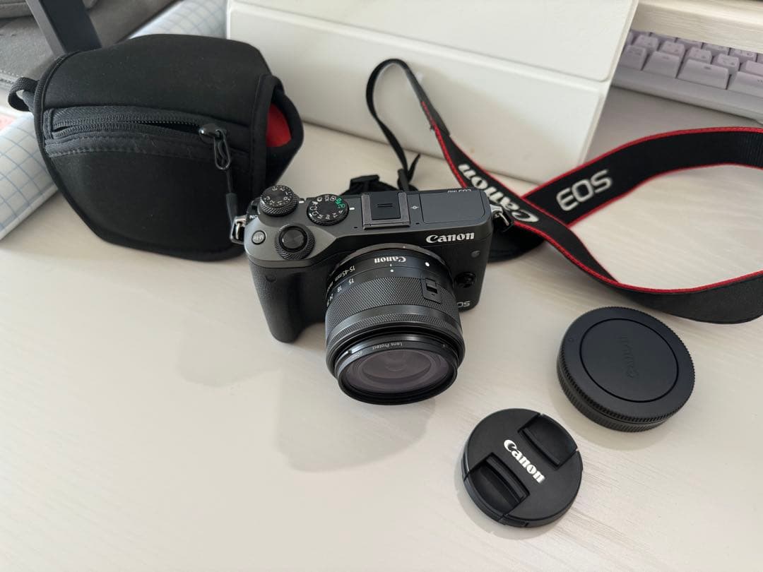 【新品級】Canon EOS M6レンズキットEF-M 15-45mm付属品あり Amazon.com : Canon EOS M6 (Black) EF-M 15-45mm f/3.5-6.3 is STM
