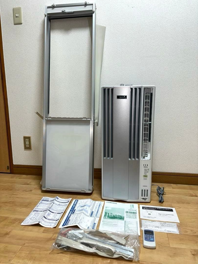 コロナ窓用エアコン CW-A1823RE3 テラス窓枠 リモコン付 2023年製 Amazon | CORONA ウインドエアコン (冷房専用CWシリーズ用) テラス窓用