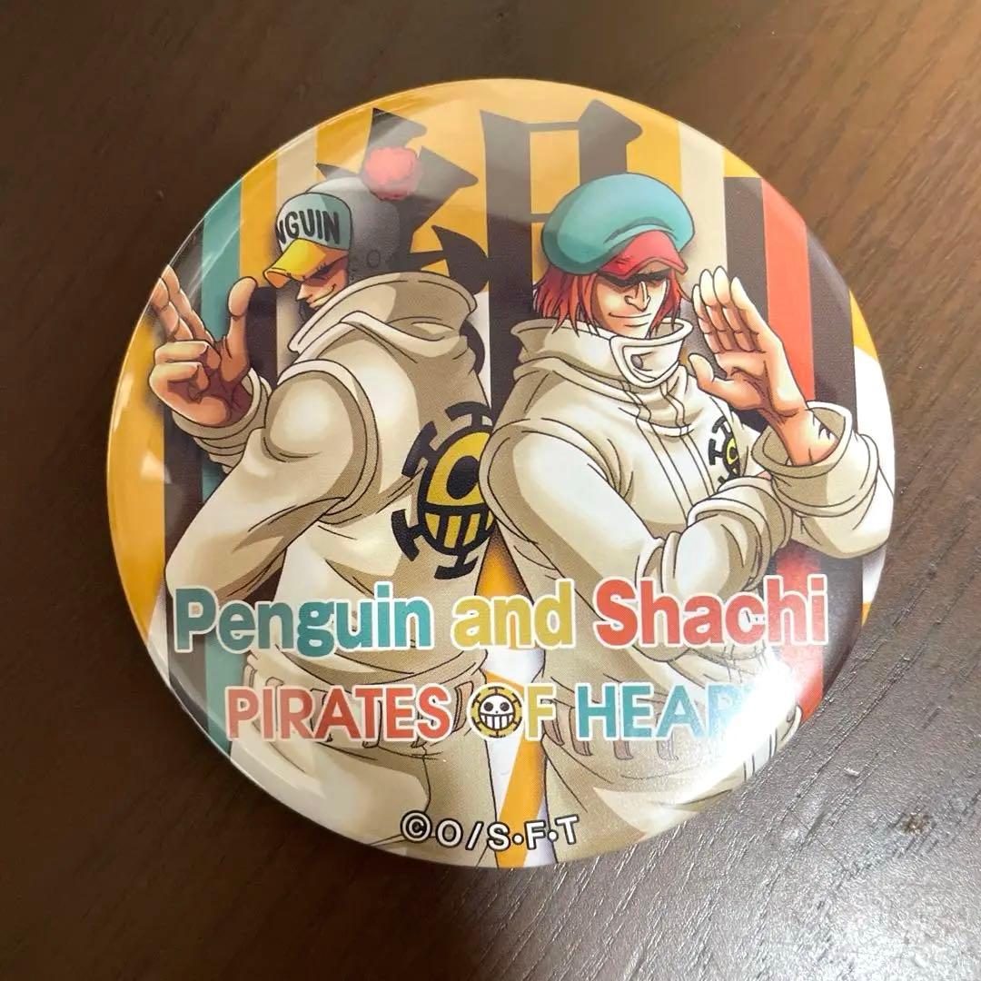 ONEPIECE ハートの海賊団 シャチ ペンギン輩缶バッジ - メルカリ