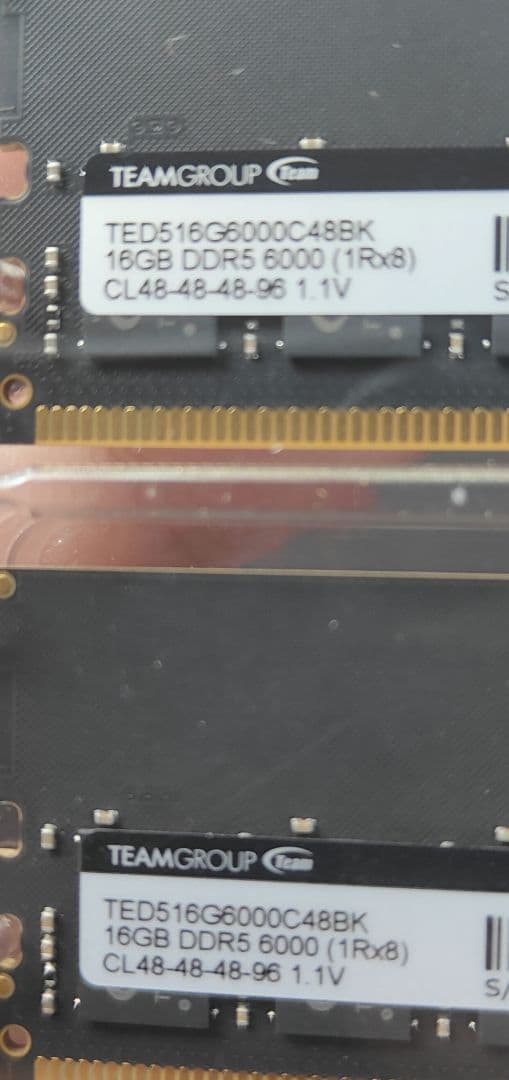 DDR5 PC5-48000 32G（ 16GB 2枚組）DDR5 6000 2
