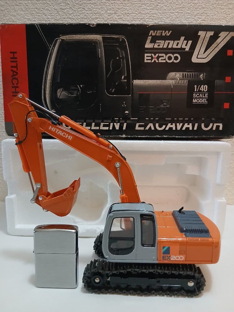 日立ショベルカー Landy コマツショベルカー ガレオ ミニカー 2台まとめ