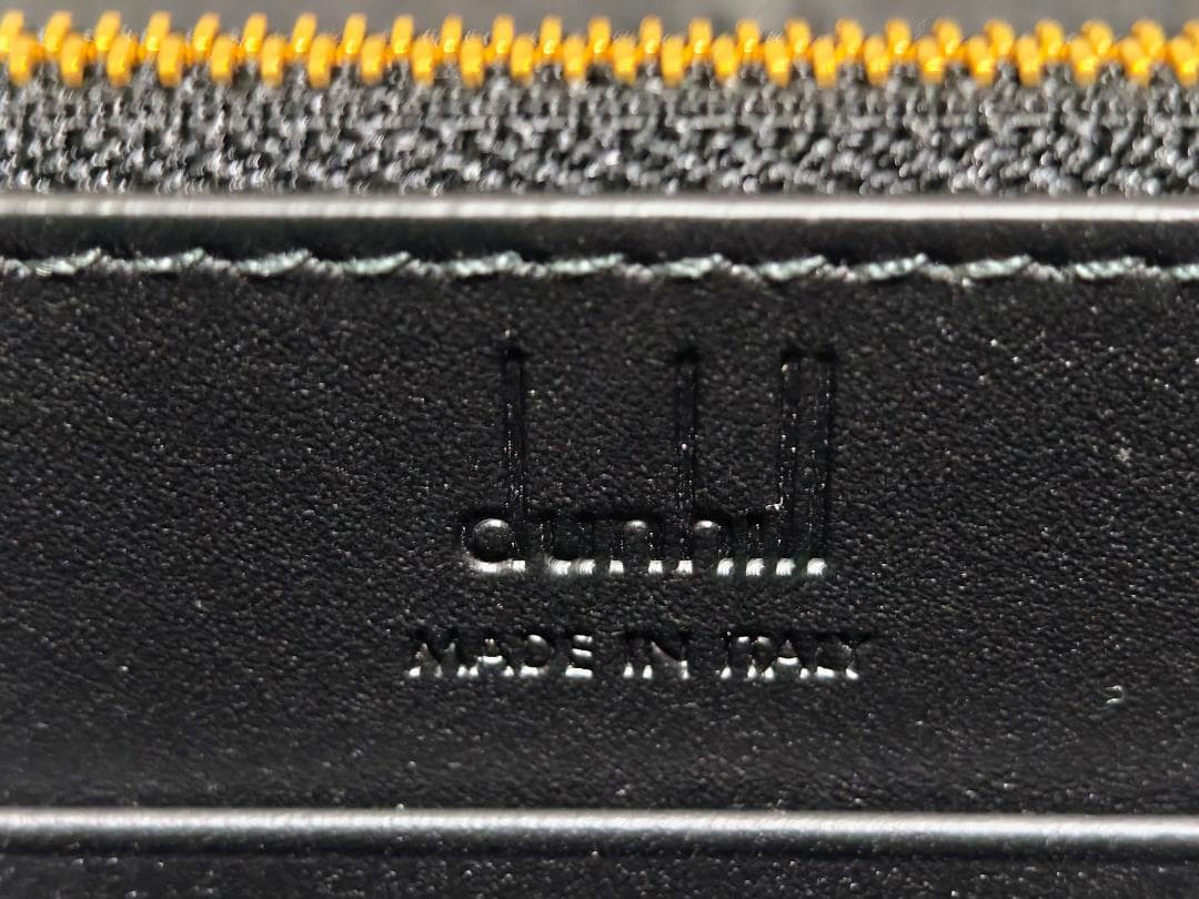 未使用品 ダンヒル DUKE ジップ コートウォレット 長財布 ブラック