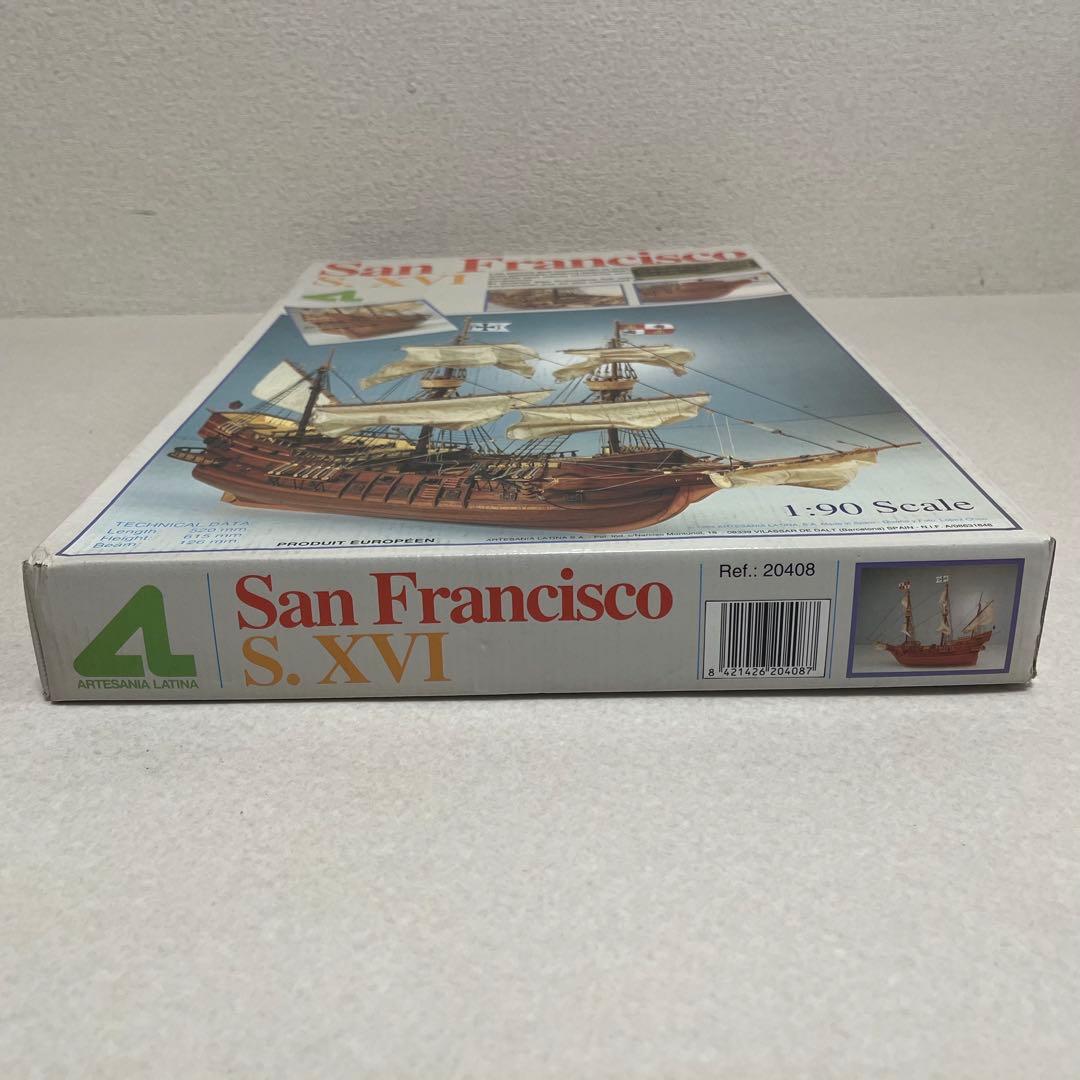 未使用 アルテサニア 木製帆船 サンフランシスコ 1/90 スペイン 模型