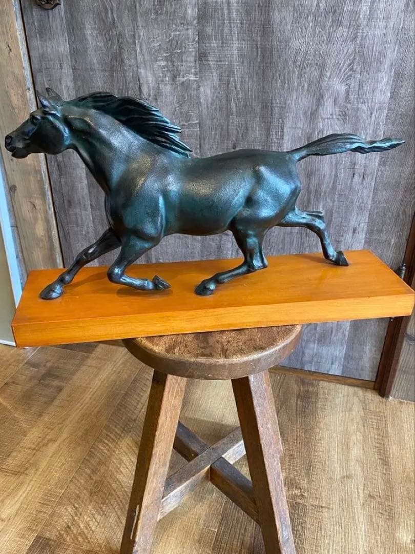 馬の置き物　ブロンズ 楽天市場】【送料無料】馬 置き物 馬 インディアン 置物 Indian 先住民