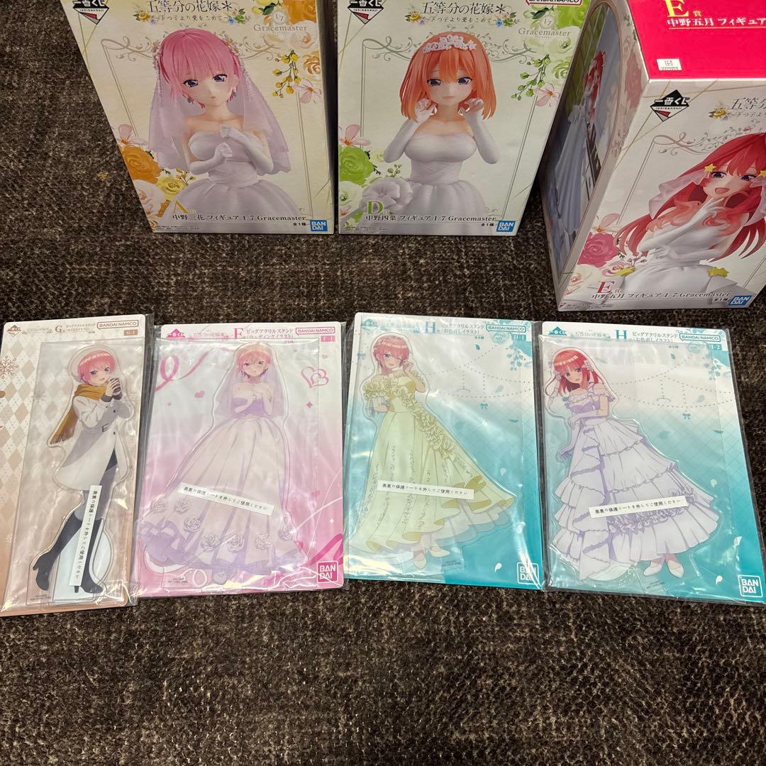五等分の花嫁 グレイスマスター フィギュア 一花、四葉、五月