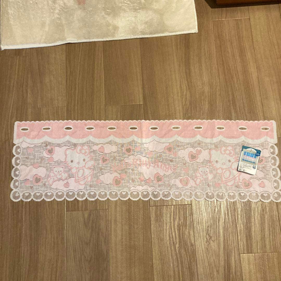 レトロ　エンジェルキティ　カフェカーテン　サンリオ のれん工房 カフェカーテン ハローキティ サンリオキャラクターズ