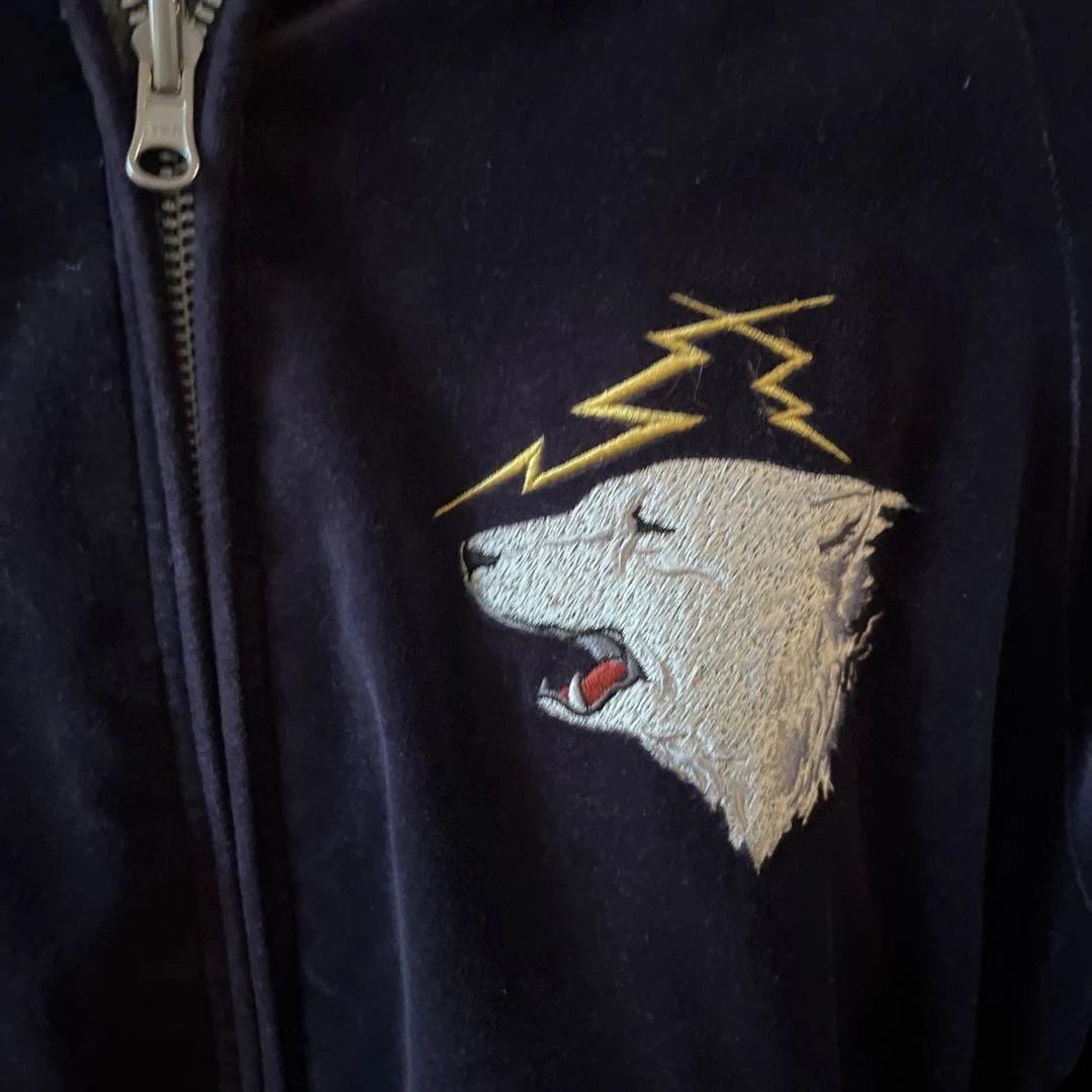 PPFM 日本国 刺繍 別珍スカジャン ダークブルー - メルカリ