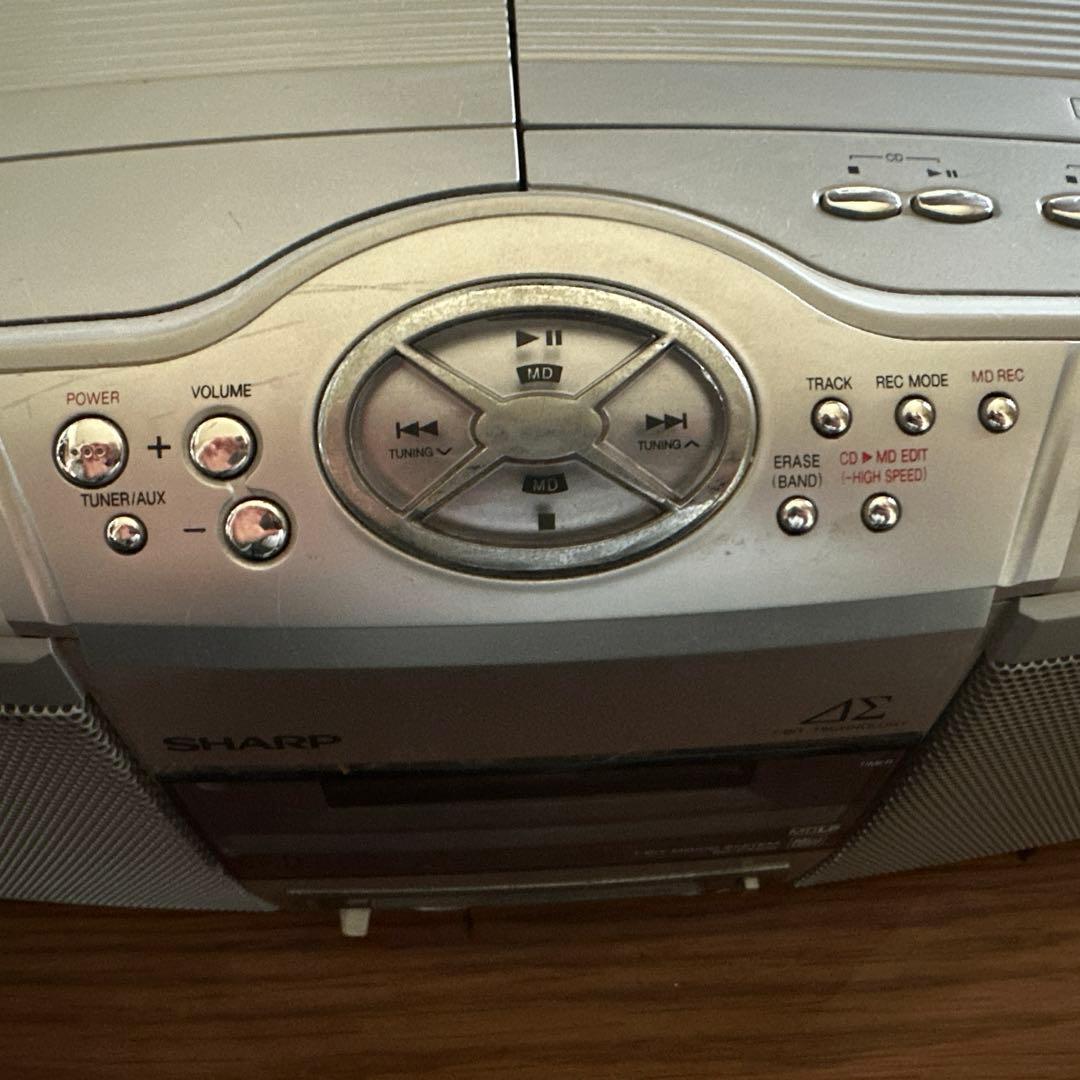 シャープ SHARP ラジカセ CD/MDカ セットテープ ラジオ