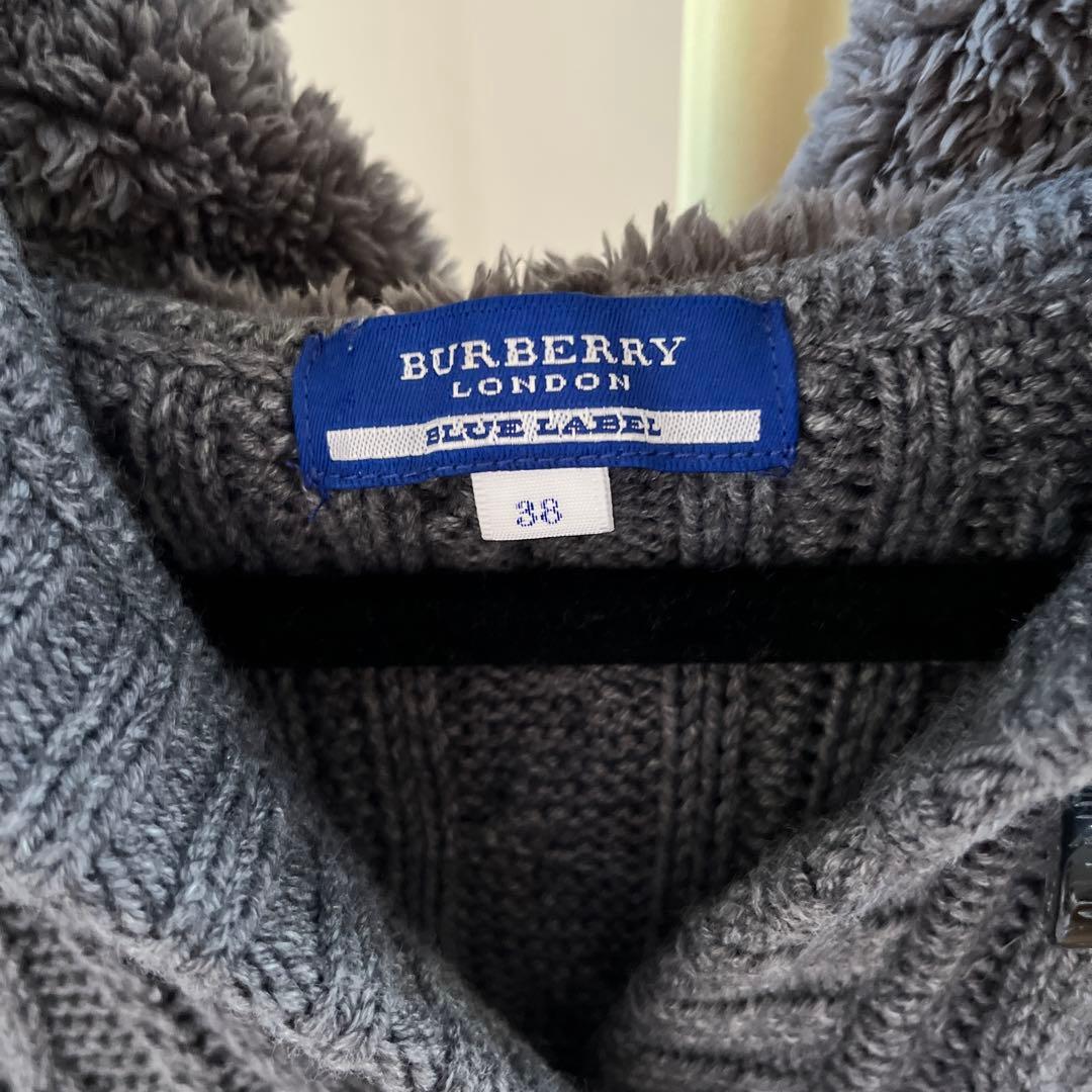 緊急お値下げ❣️BURBERRY ブルーレーベルダッフルコートグレー 38
