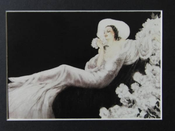 ルイ・イカール限定版・アールデコ/恋の華、希少な額装用画集より