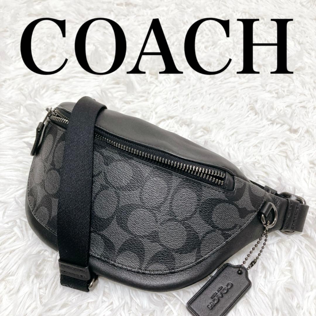 COACH コーチ シグネチャー PVC/レザー ウエストバッグ F84711 Amazon | [COACH] [コーチ] ボディバッグ ヒップバッグ メンズ