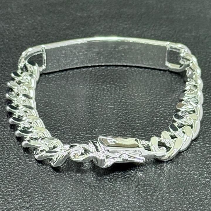 IDプレート 喜平チェーン シルバー925 ヴィンテージ ブレスレット