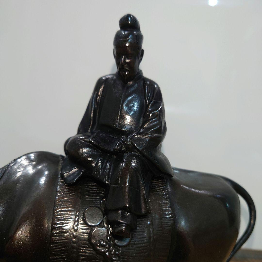 長岡天満宮 菅原道真公 牛乗之御像 銅製 のったり - メルカリ