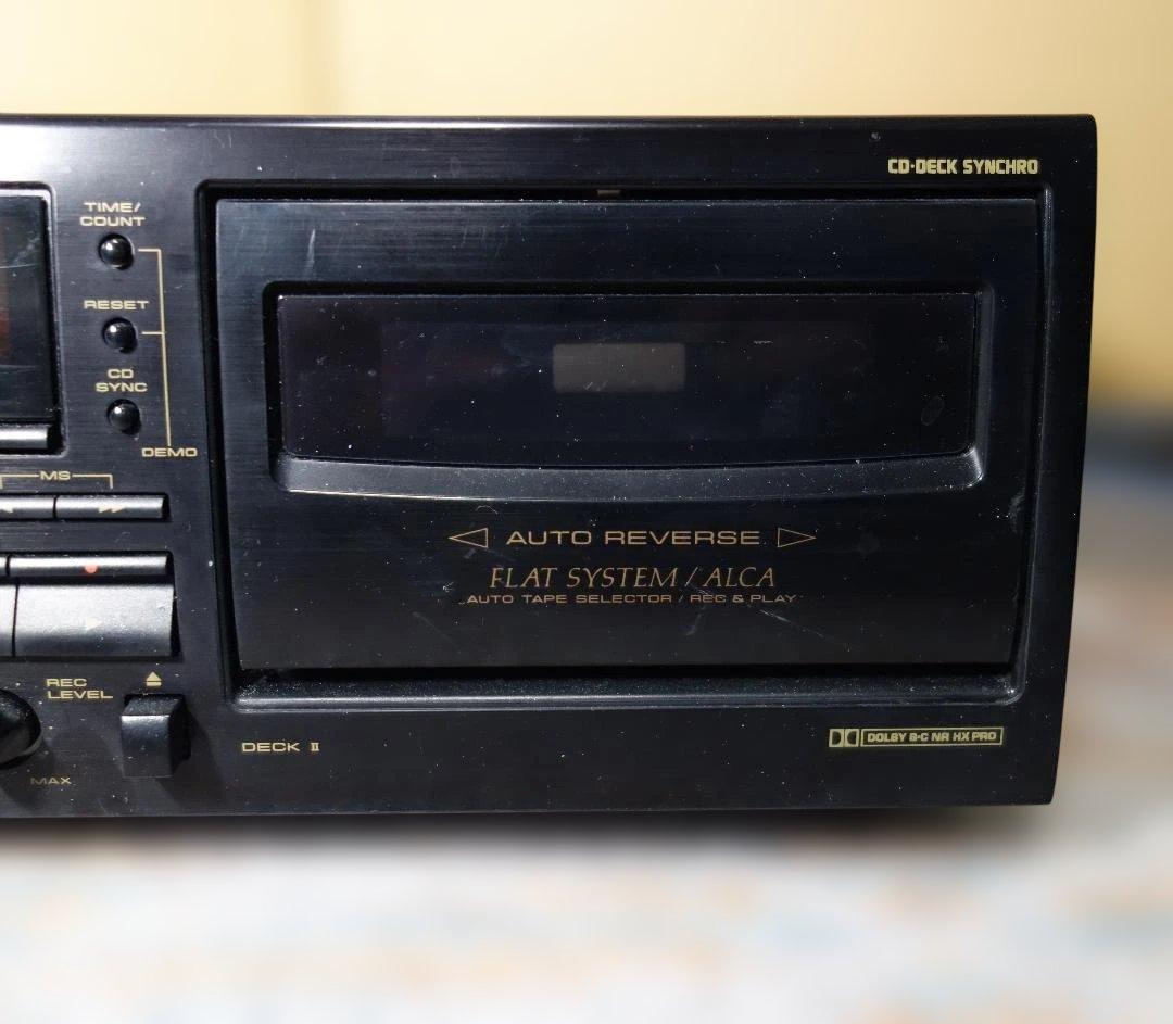 【動作品】パイオニア T-W01AR カセットデッキ【リモコン取説付】