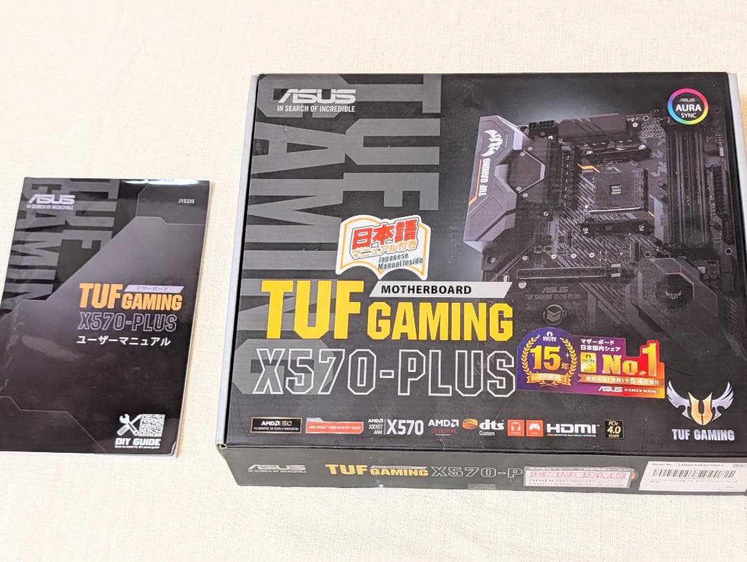 TUF X570-PLUS RYZEN5 3600 メモリ32G サウンドカード