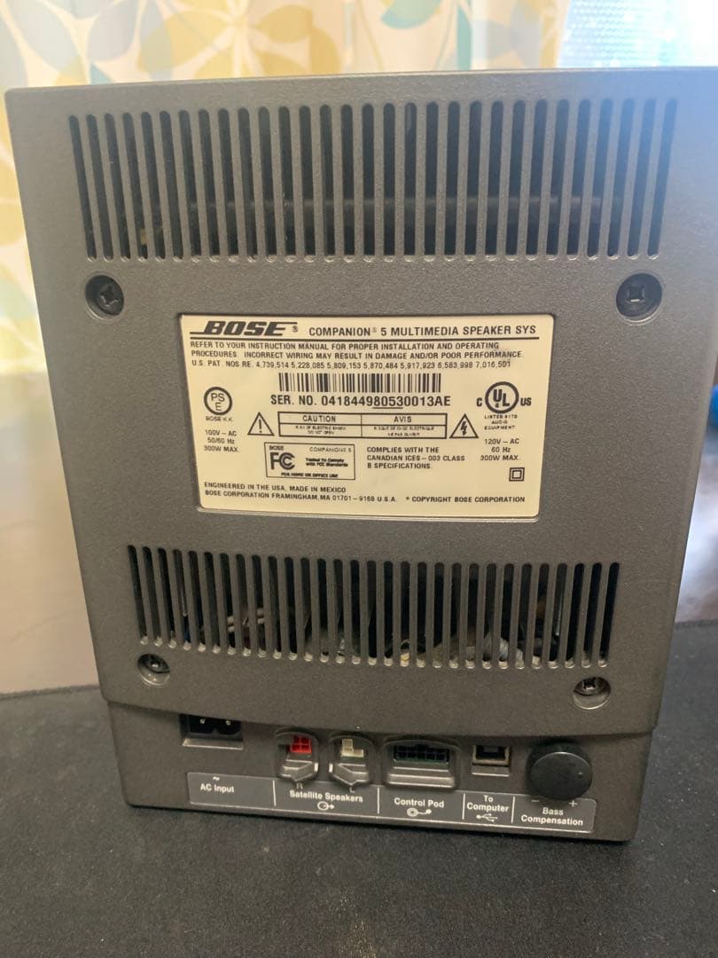 スピーカー・ウーファー BOSE COMPANION 5 MULTIMEDIA SPEAKER