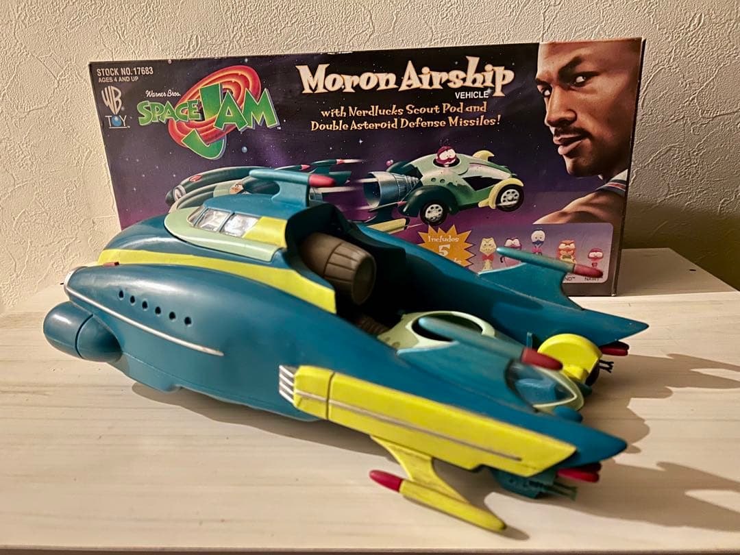 【中古】SPACEJAM MoronAirship Vtg Space Jam MORON AIRSHIP + NERDLUCK SCOUNT POD 100% COMPLETE