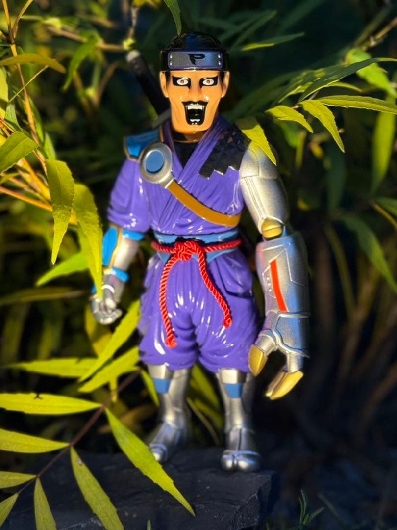 【出品は明日10/10まで】PUNKDRUNKERS サイバー忍者・紫 PDSxDeviltoys］あいつサイバー忍者（紫）抽選受付スタート