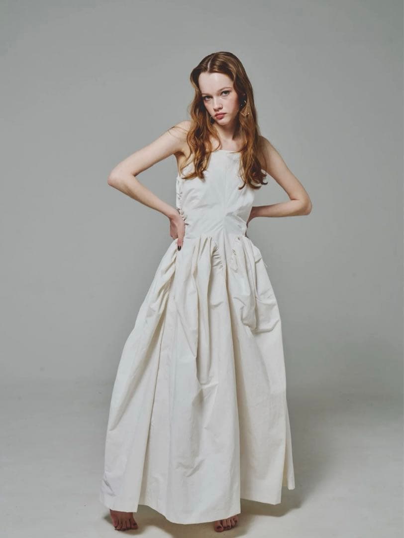 THETOE MONTAUK WAIST GATHER DRESS