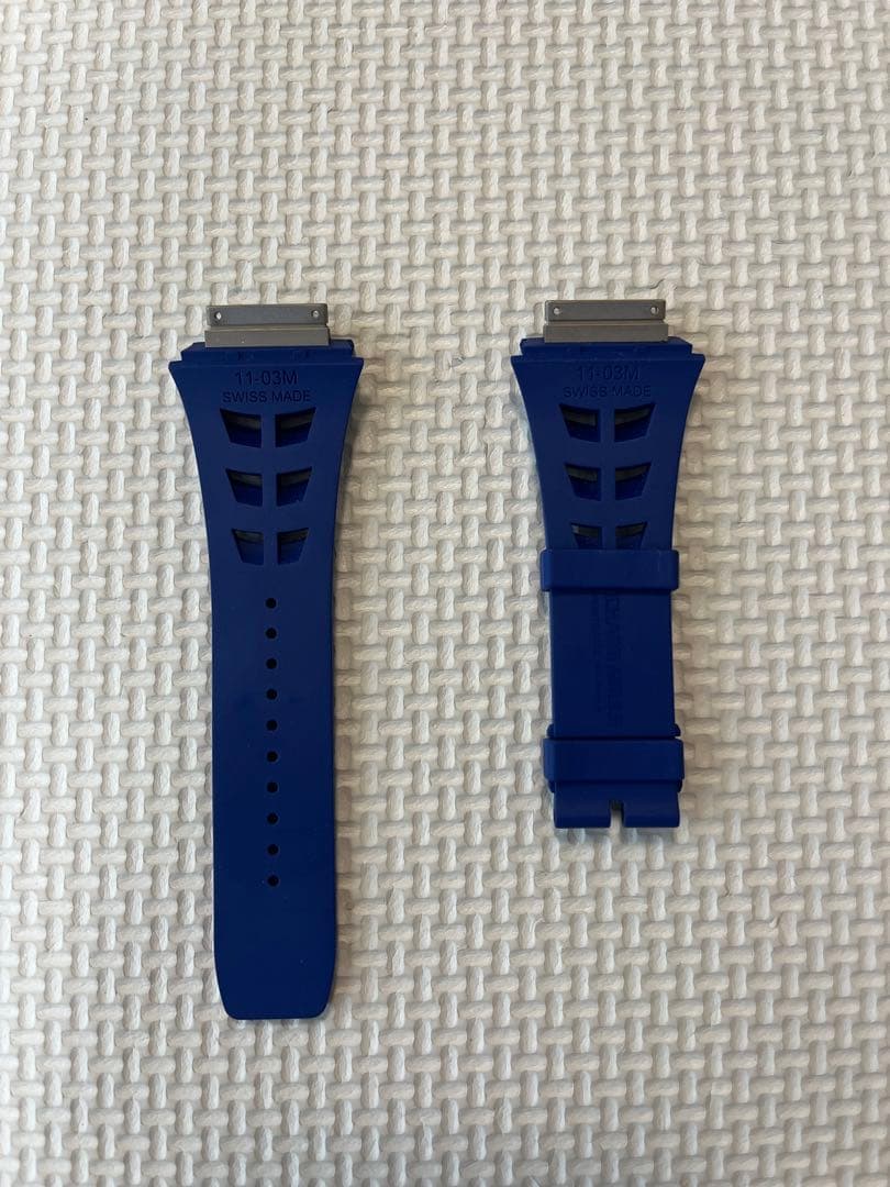 リシャールミル ラバーベルト ブルー×ホワイトの通販はau PAY