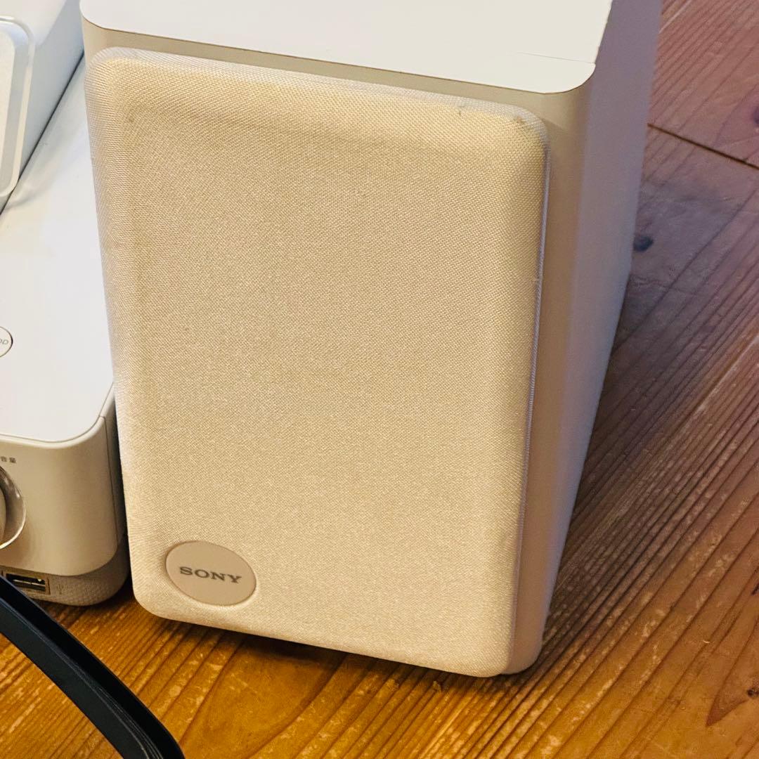 【動作確認済】SONY HDDコンポ CMT-E300HD ホワイト　リモコン付