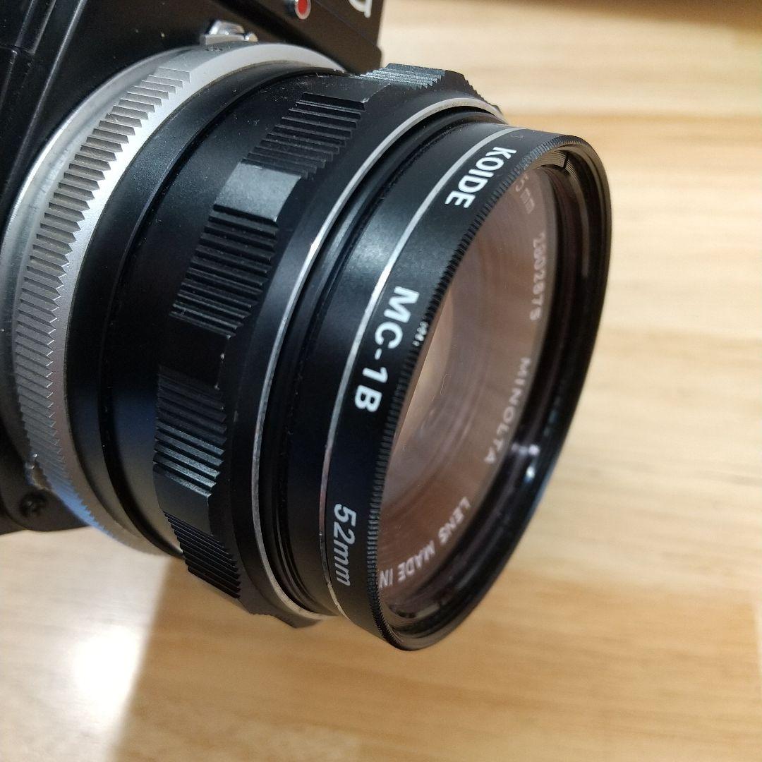 minolta SRT101 ブラックとレンズフィルター