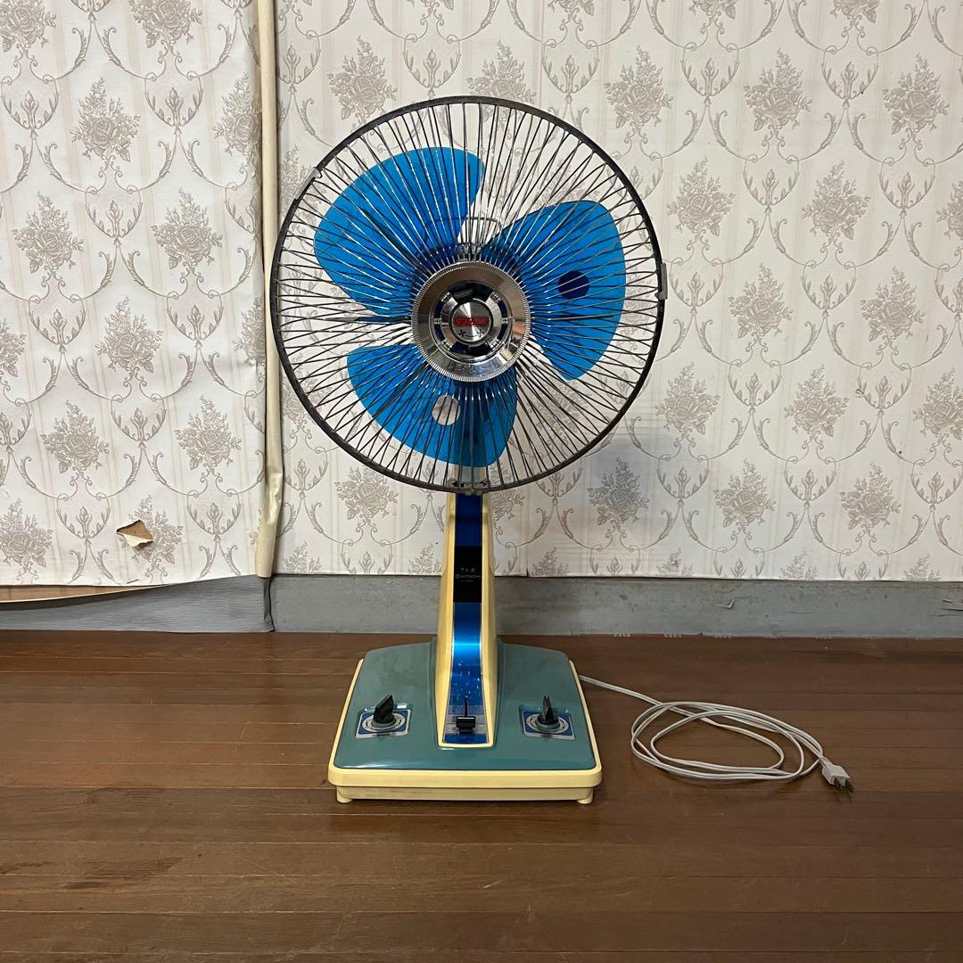 【アンティーク】昭和レトロ HITACHI さわ風 H-30FK 日立 当時物