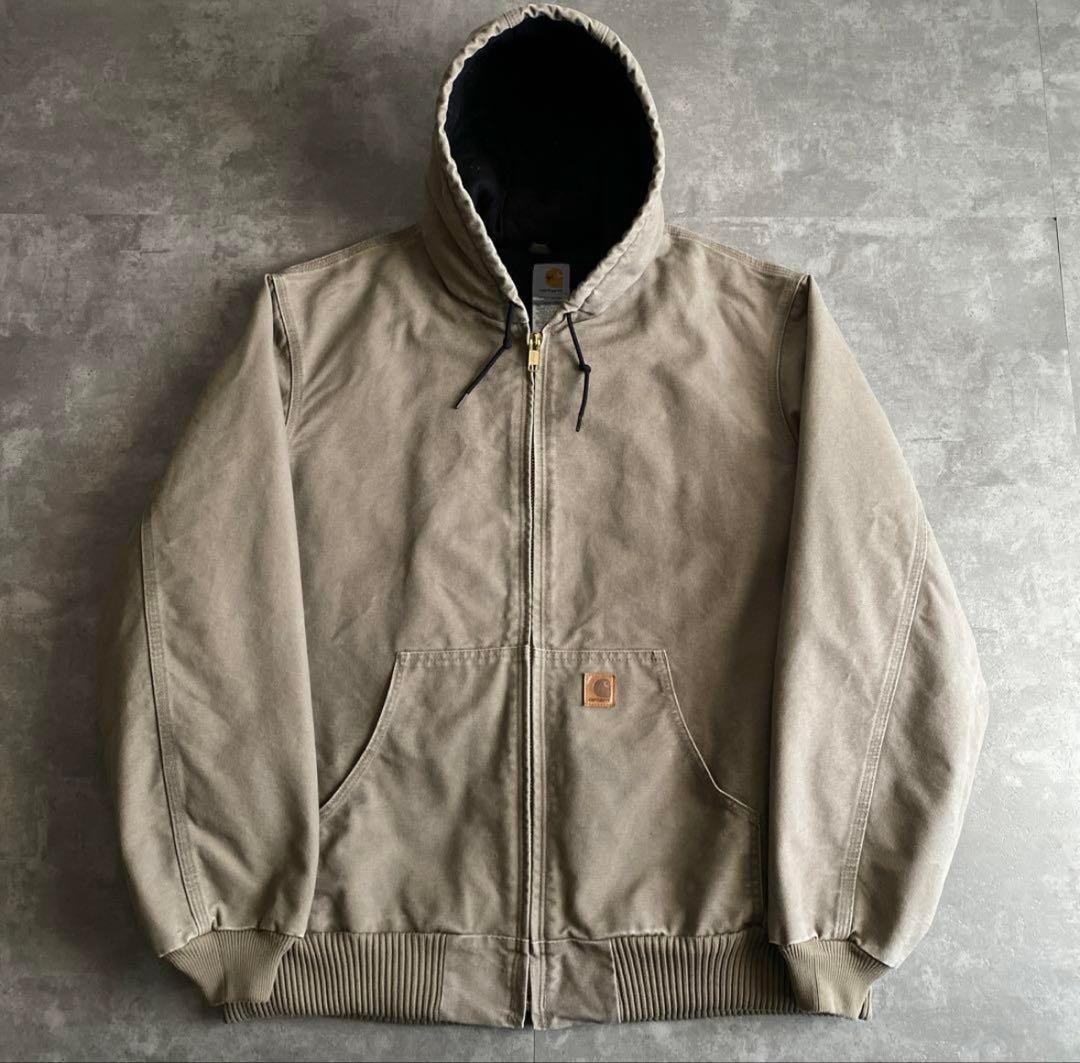レアカラー カーハート アクティブ ジャケット MUS マッシュルーム XL