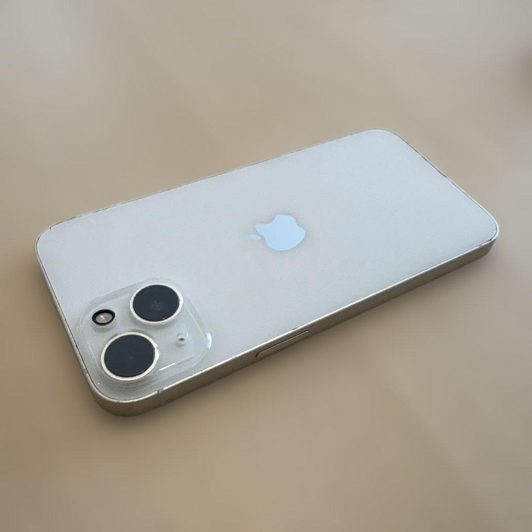 iphone14 128GB スターライト、バッテリー交換済、カバー付き