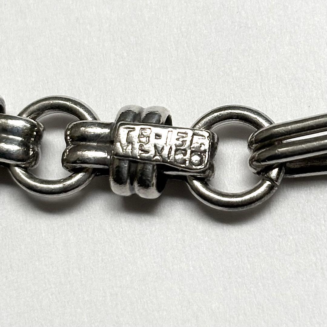 メキシコ製 taxco ヴィンテージ ダブルノットリンクブレスレット 925