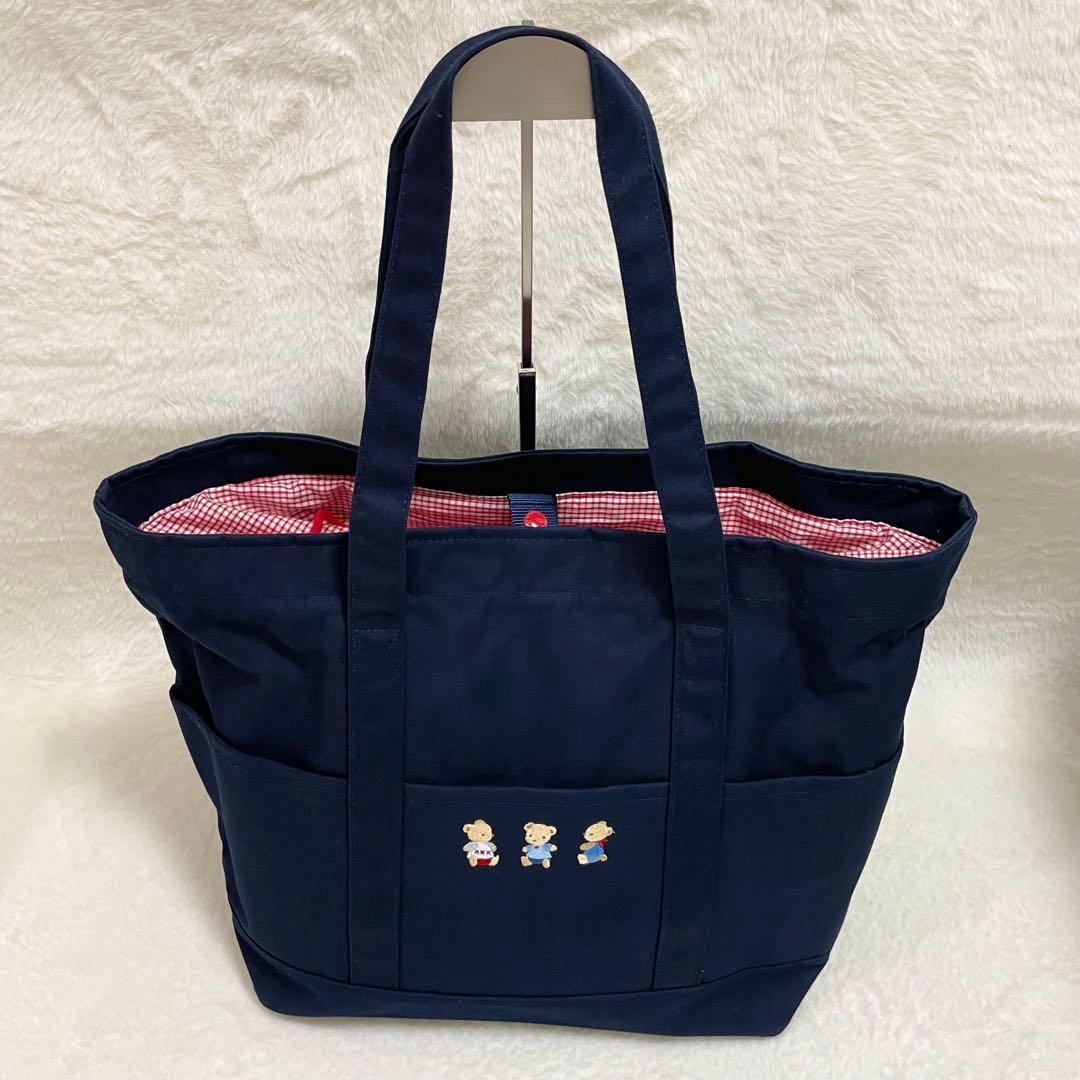 希少☆美品 familiar マザーズバッグ 赤 ファミリア - メルカリ