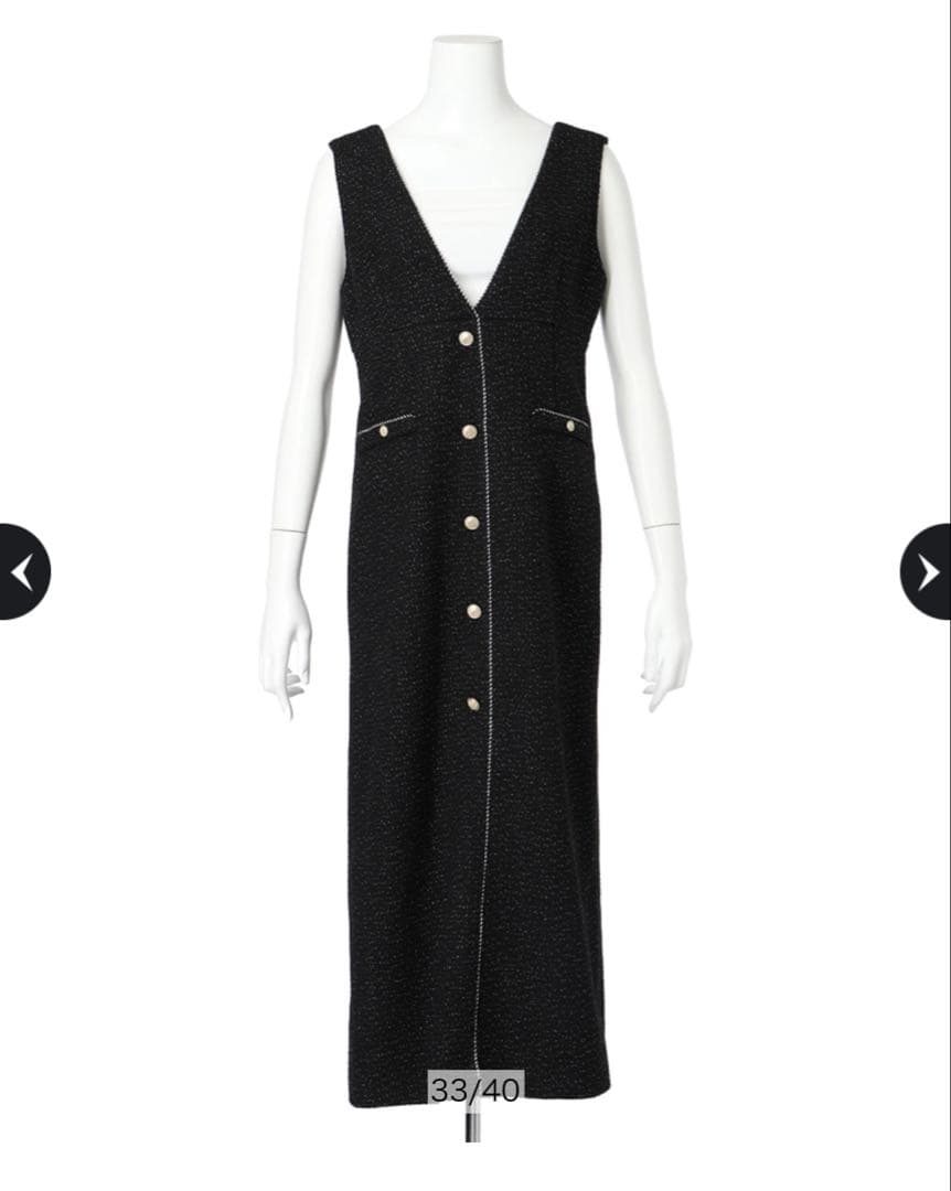 美品】Rirandture ツイードIラインジャンスカ - メルカリ