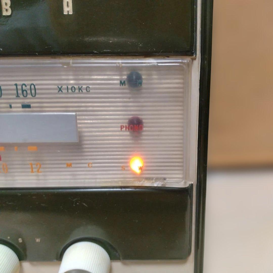 昭和レトロマツダラジオうぐいすQS TOSHIBA5UD-241型真空管ラジオ