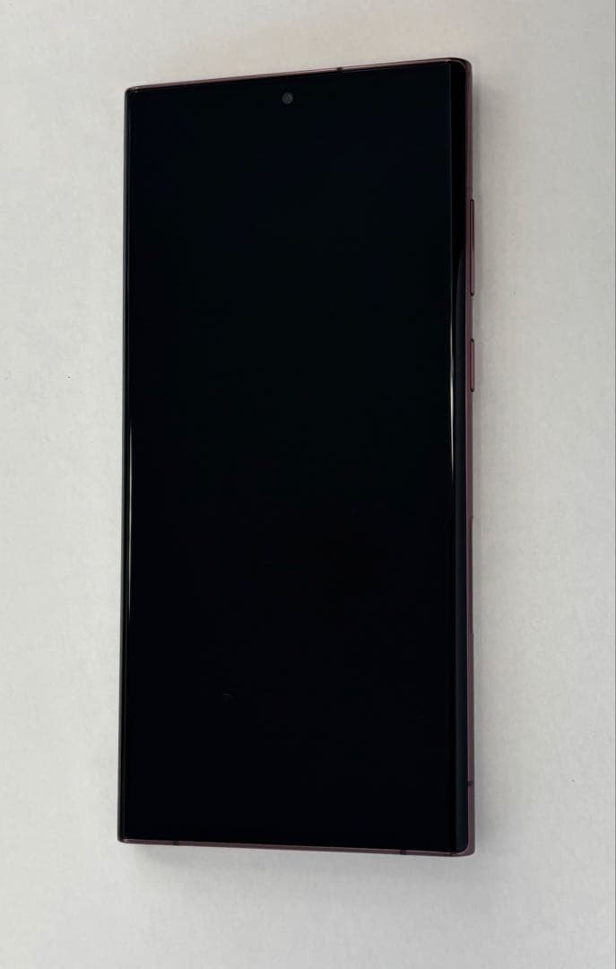 ① 美品　GALAXY S22 UItra バーガンディ　256GB