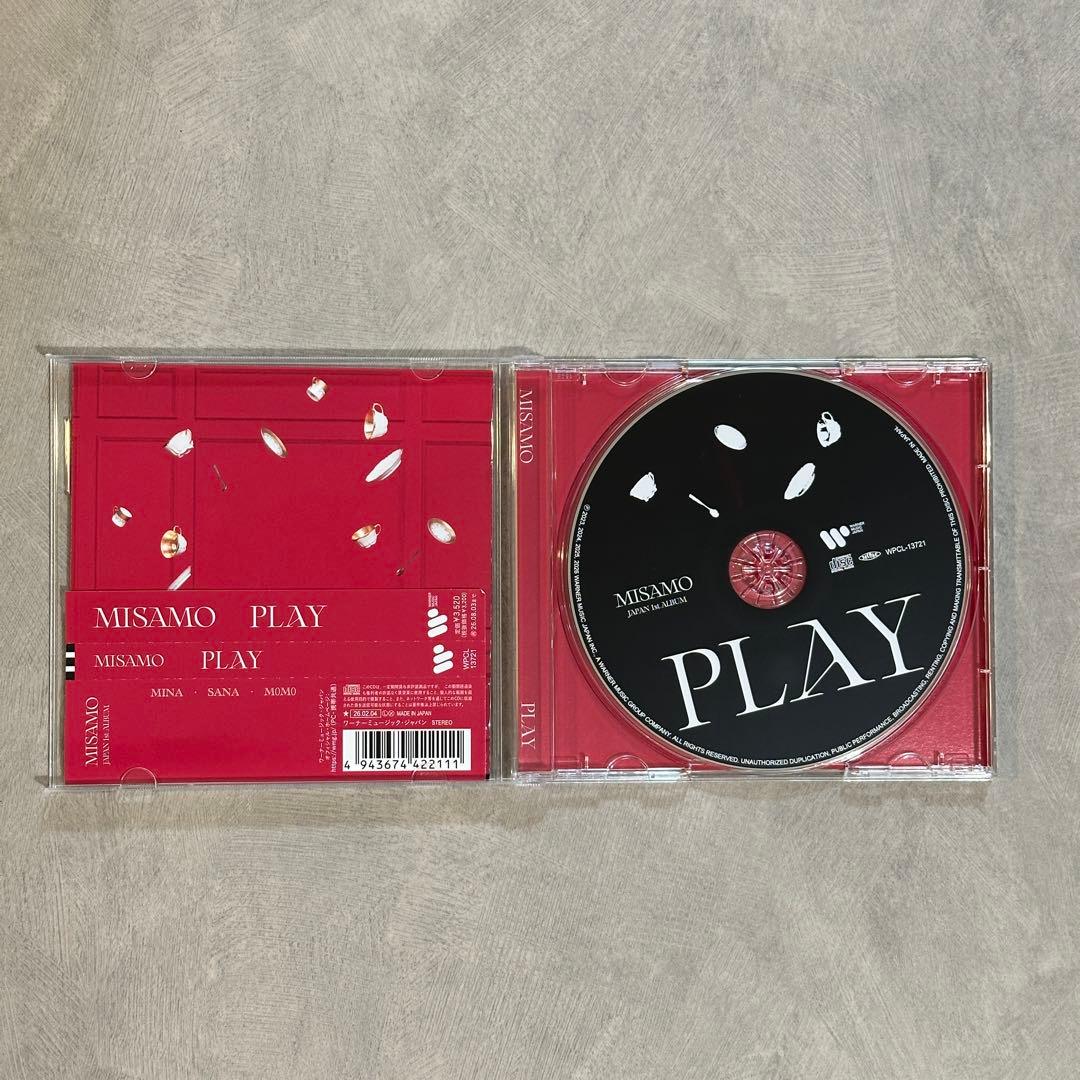 MISAMO “PLAY” 通常盤 ミナセット 店舗特典トレカ、キーホルダー付