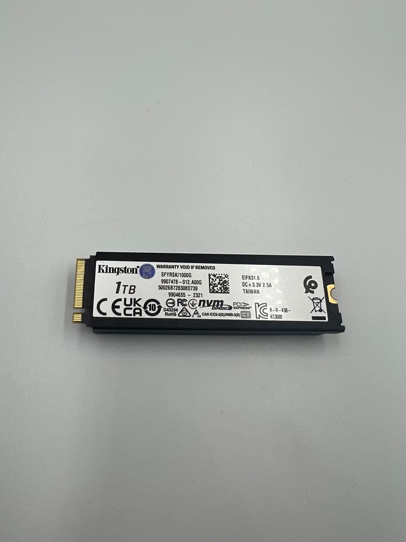 キングストン　ps5 内蔵SSD 1TB