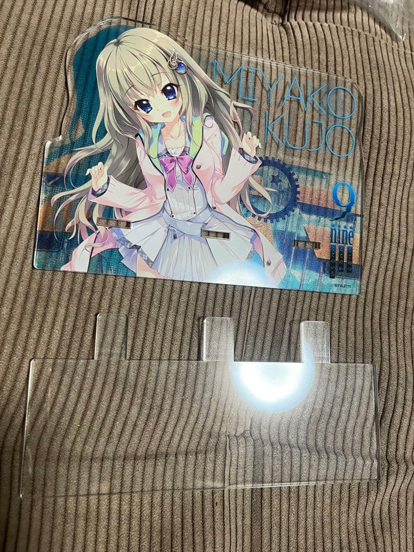 ク*マ様 ぱれっと 9-nine- 九條都 ぬいぐるみ アクリルフィギュア スマ