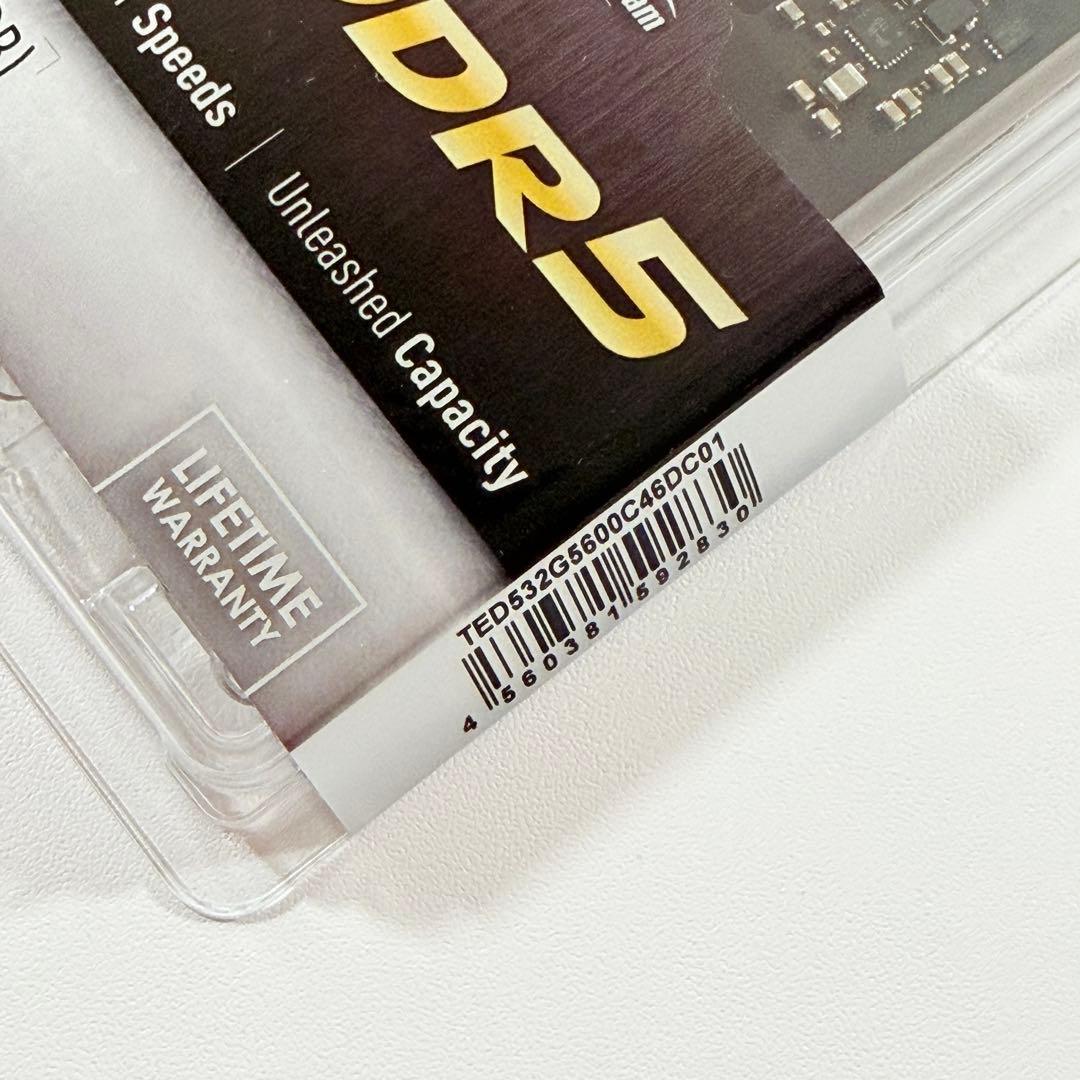 【新品未開封】Team DDR5-5600 32GBメモリ（16GBx2）