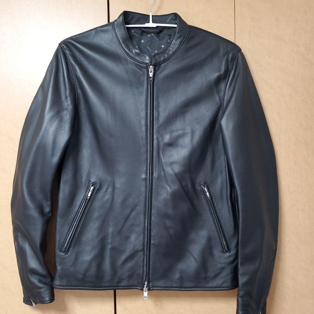 tk. TAKEO KIKUCHI ラムレザージャケット シングル ブラック L tk.TAKEO KIKUCHI｜【本革】ラムレザーシングルライダース | Rakuten