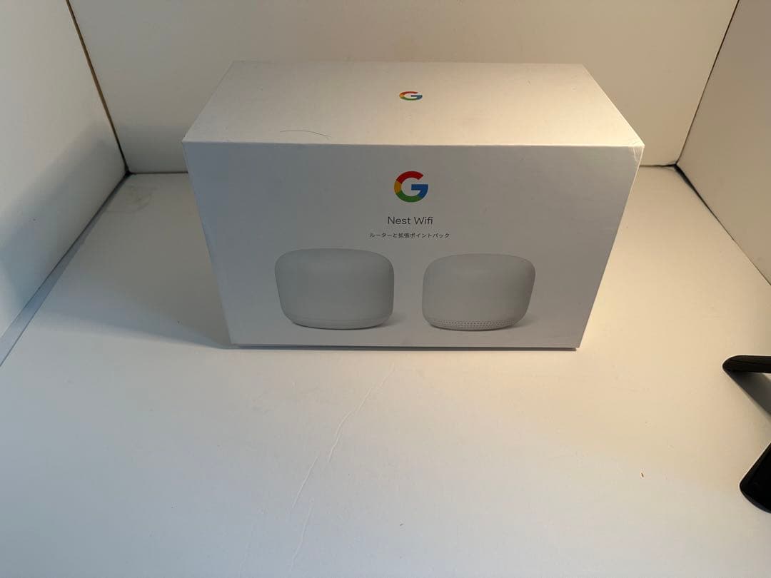 Google Nest wifi + 子機セット Google Nest WiFi Router 2 Pack (2nd Generation) – 4x4 AC2200 Mesh