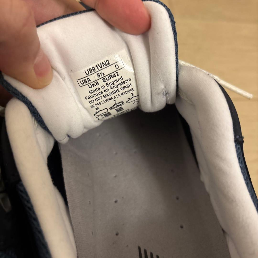 【極美品】New Balance U991VN2 26.5cm ネイビー UK製