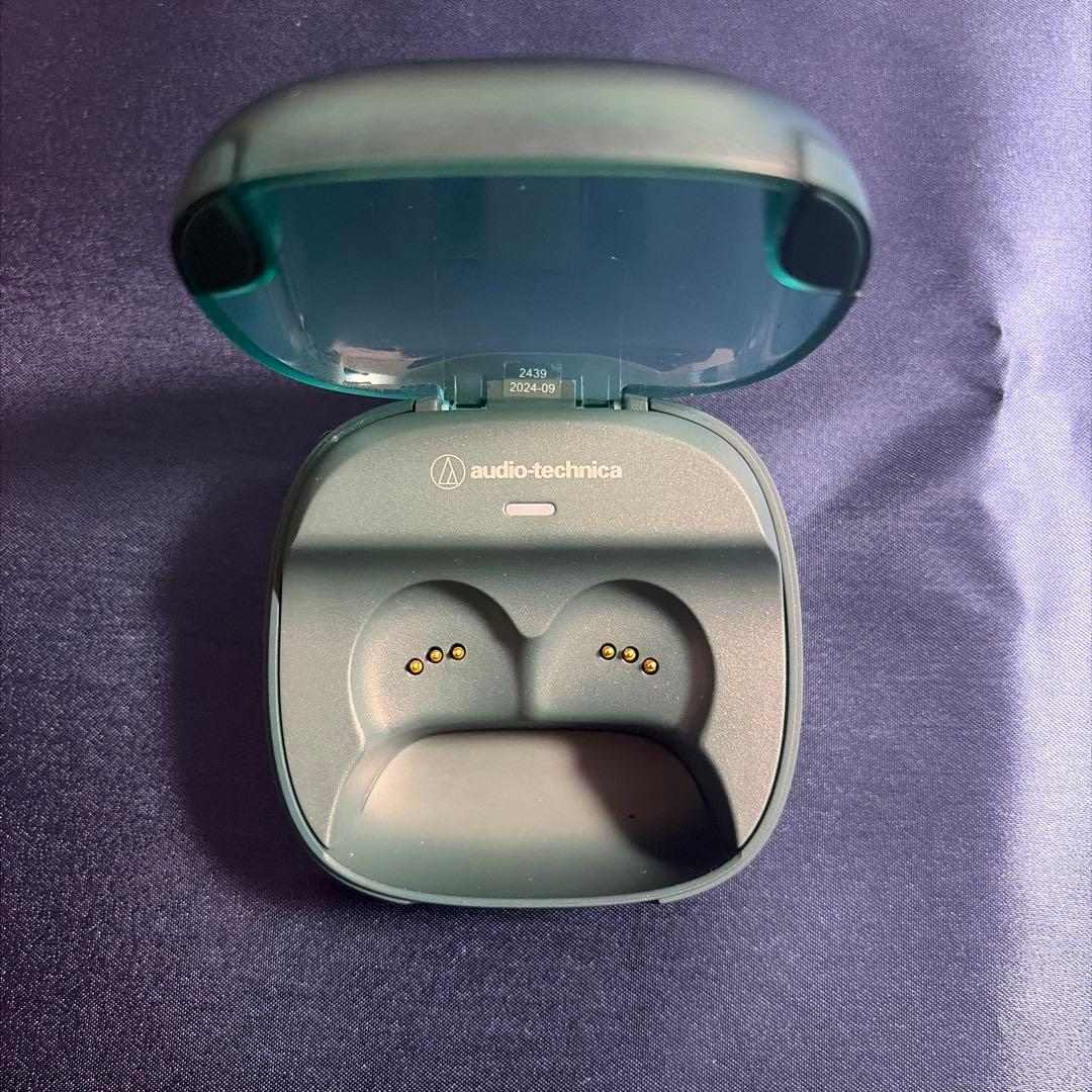 美品☆audio-technica ワイヤレスイヤホン ダークグリーン - メルカリ