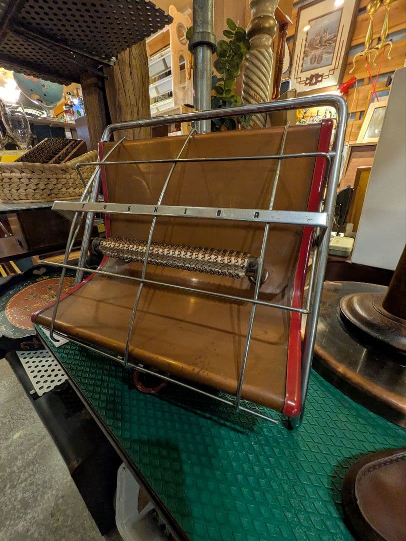 ヴィンテージ TOSHIBA 東芝 ワイヤーストーブ レトロ家電 電熱線 暖房