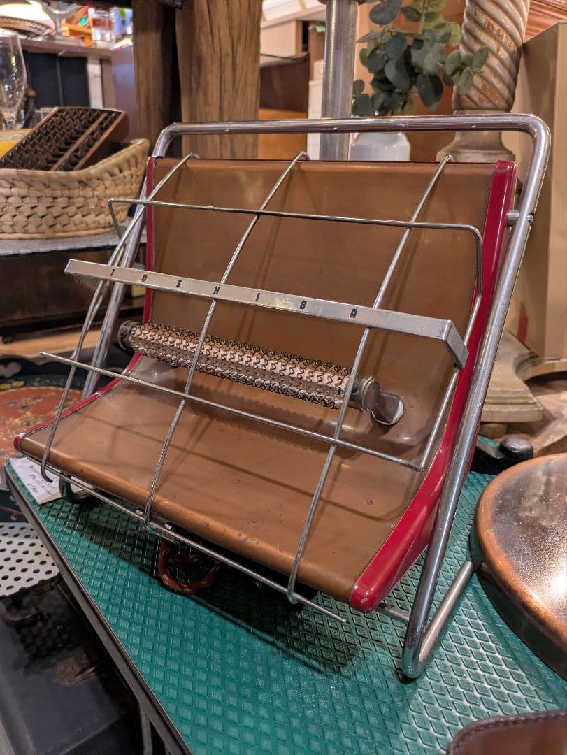 ヴィンテージ TOSHIBA 東芝 ワイヤーストーブ レトロ家電 電熱線 暖房