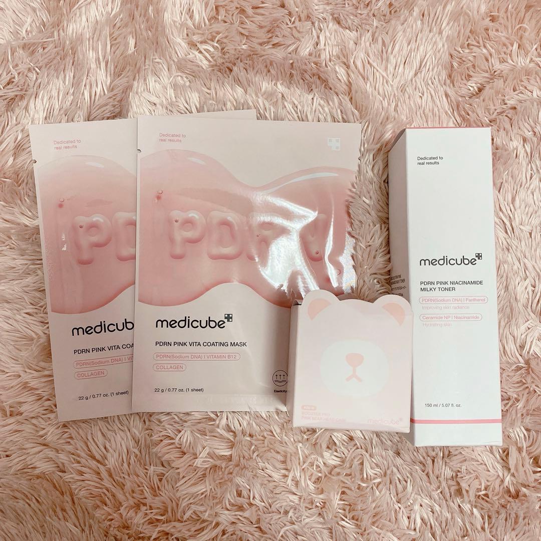 メディキューブ AGE-R ブースタープロ ピンク くま PDRN セット