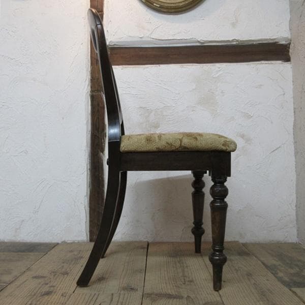 イギリス アンティーク 家具 バルーンバックチェア 椅子 イス 英国